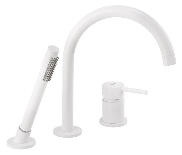 Rea Lungo, 3 lyukú kádcsaptelep kézi zuhannyal, 275 mm, fehér, REA-B2261