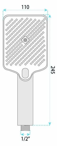 Rea JS-031 Chrome zuhanyfej