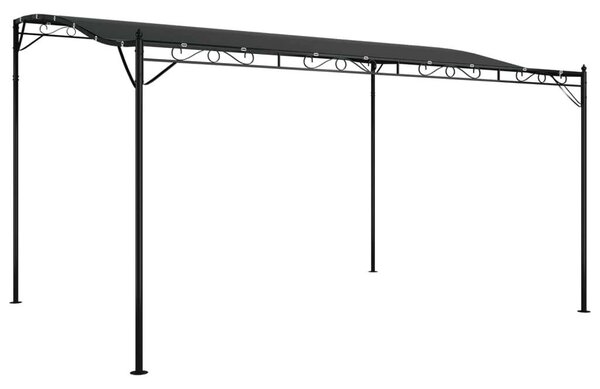 VidaXL Kerti Pavilon - Acélvázas - 4x3m - Antracit Szürke
