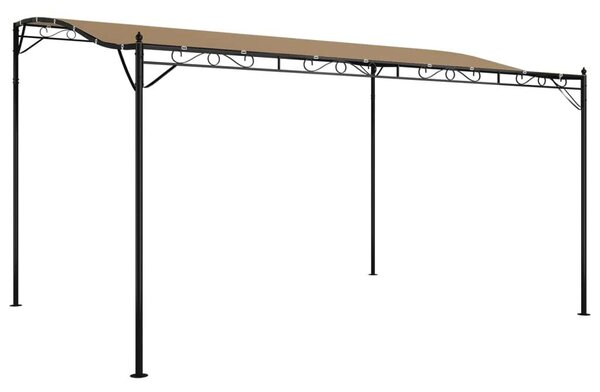 VidaXL szövet és acél pavilon 4 x 3 m, 180 g/m, tópszínű