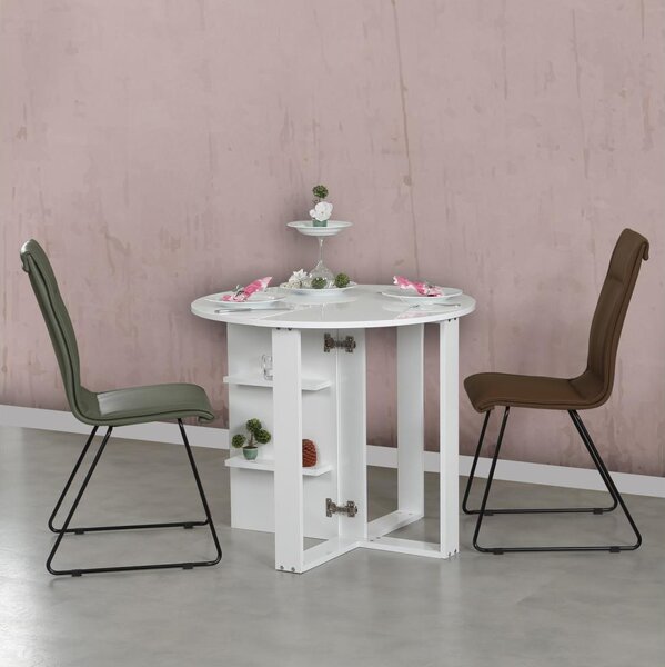Asir Összecsukható asztal MIDDLE 77x90 cm fehér AS1380