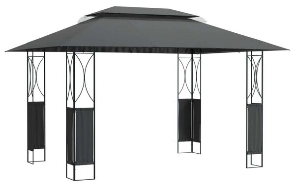Kerti Acél Pavilon - 400x300x270 cm - Antracitszürke
