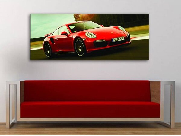 120x50cm - Klasszikus Porsche 911 autós vászonkép
