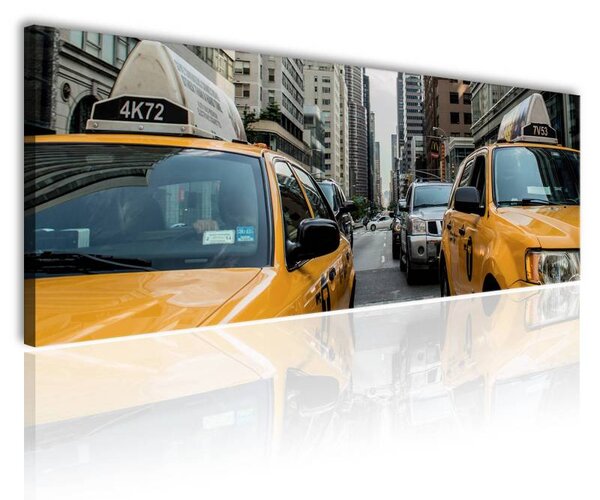 120x50cm - Sárga taxi vászonkép