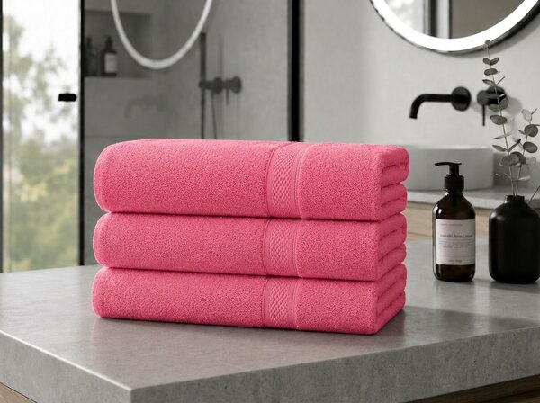CLARYSSE ELEGANCE törölköző 60x110 cm korall, 100% pamut