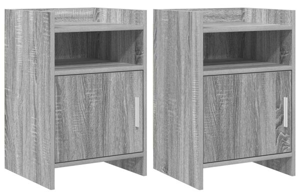 Éjjeliszekrények 2 pcs Szürke Sonoma 40 x 36 x 60 cm Szerelt Fa