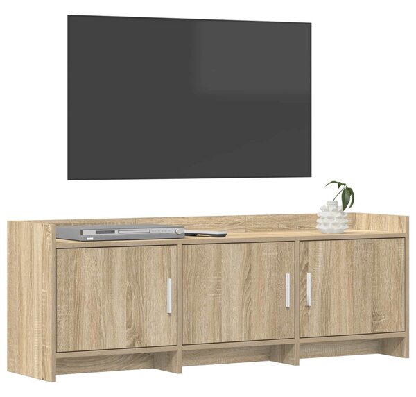 TV szekrény 130 x 33 x 47 cm Sonoma Tölgy Szerelt Fa