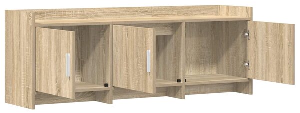 TV szekrény 130 x 33 x 47 cm Sonoma Tölgy Szerelt Fa