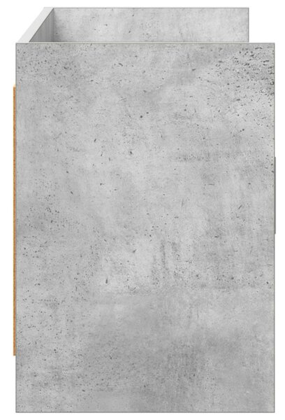 TV szekrény 130 x 33 x 47 cm Betonszürke Szerelt Fa