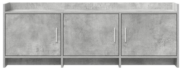 TV szekrény 130 x 33 x 47 cm Betonszürke Szerelt Fa
