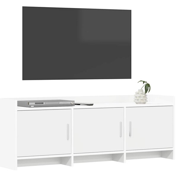 TV szekrény 130 x 33 x 47 cm Fehér Szerelt Fa
