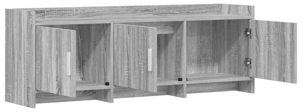 TV szekrény 130 x 33 x 47 cm Szürke Sonoma Szerelt Fa