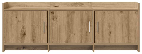 TV szekrény 130 x 33 x 47 cm Kézműves Tölgy Szerelt Fa