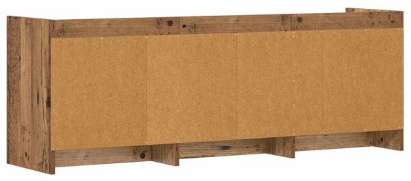 TV szekrény 130 x 33 x 47 cm Antik Fa Szerelt Fa