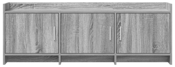 TV szekrény 130 x 33 x 47 cm Szürke Sonoma Szerelt Fa