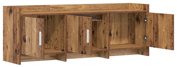 TV szekrény 130 x 33 x 47 cm Antik Fa Szerelt Fa
