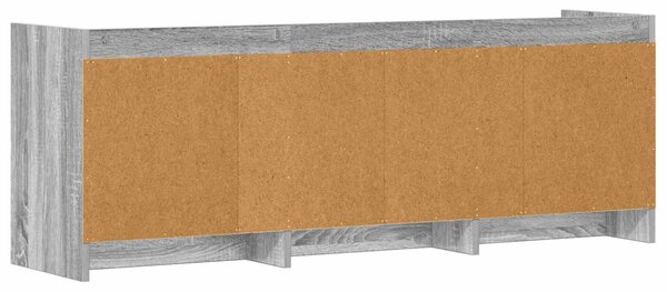 TV szekrény 130 x 33 x 47 cm Szürke Sonoma Szerelt Fa