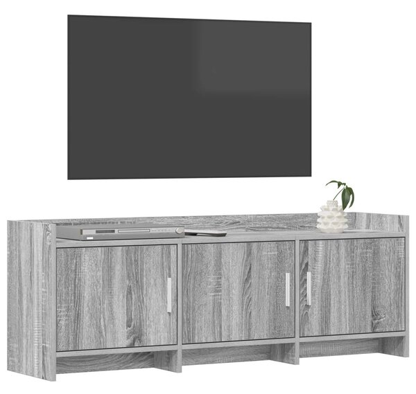 TV szekrény 130 x 33 x 47 cm Szürke Sonoma Szerelt Fa