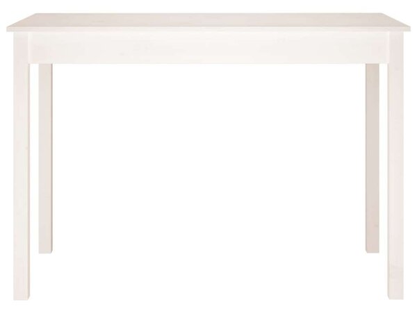 Fenyőfa Ebédlőasztal - Fehér - 110x55x75 cm
