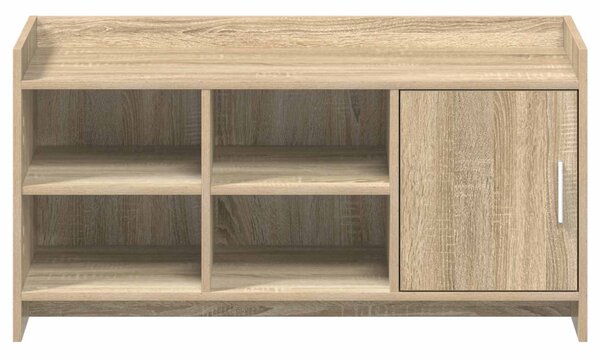 Cipőszekrény ajtóval Sonoma Tölgy 100 x 39,5 x 51 cm Szerelt Fa