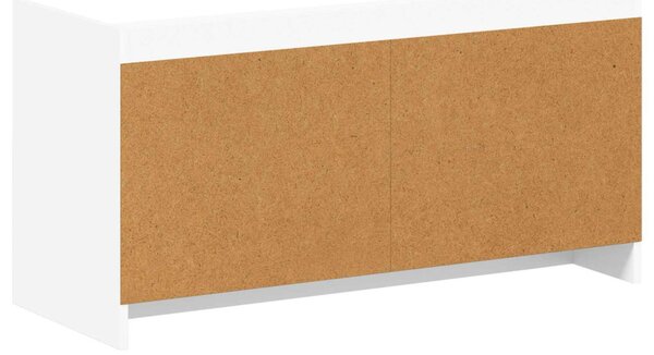 Cipőszekrény tárolóval Fehér 100 x 39,5 x 51 cm Szerelt Fa