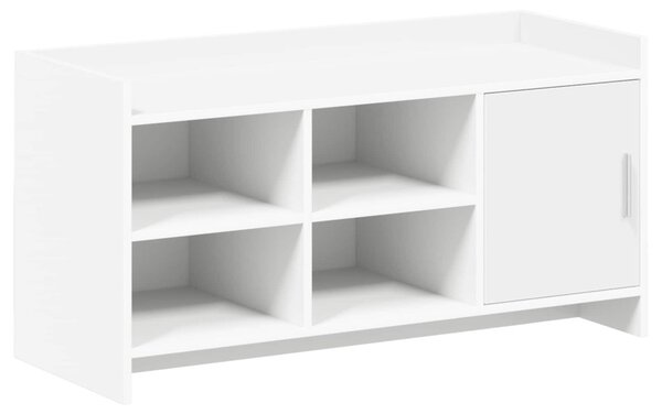 Cipőszekrény tárolóval Fehér 100 x 39,5 x 51 cm Szerelt Fa