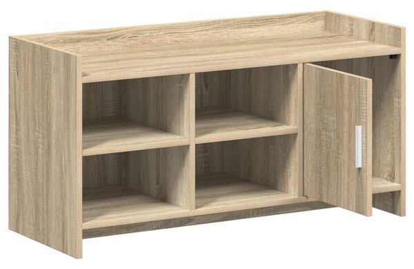 Cipőszekrény ajtóval Sonoma Tölgy 100 x 39,5 x 51 cm Szerelt Fa