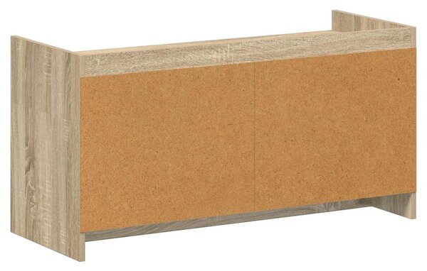 Cipőszekrény ajtóval Sonoma Tölgy 100 x 39,5 x 51 cm Szerelt Fa