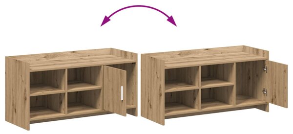 Cipőszekrény Kézműves Tölgy 100 x 39,5 x 51 cm Szerelt Fa