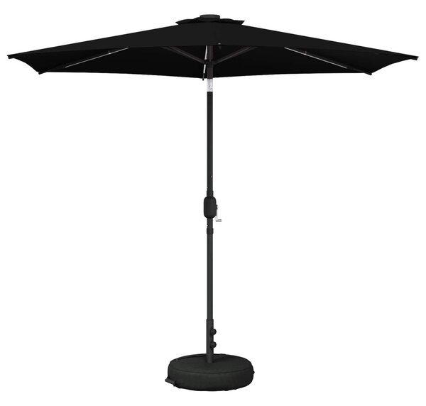 Kerti napernyő LED világítással és talppal 270 x 270 cm