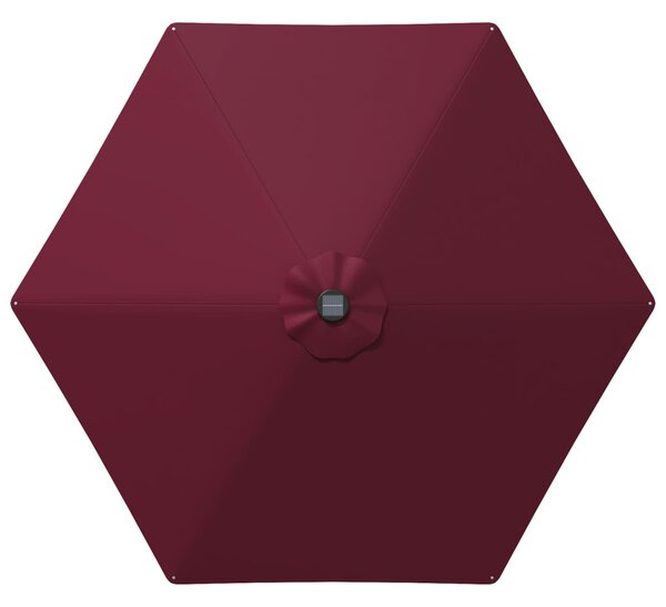 Kerti napernyő LED világítással és talppal 270 x 270 cm