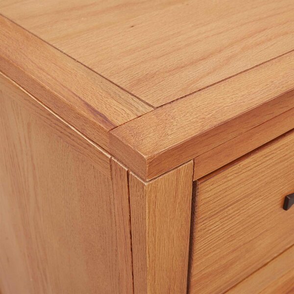 Cabinet fiókkal tárolóval Barna 80 x 50 x 70 cm Tömör Tölgyfa