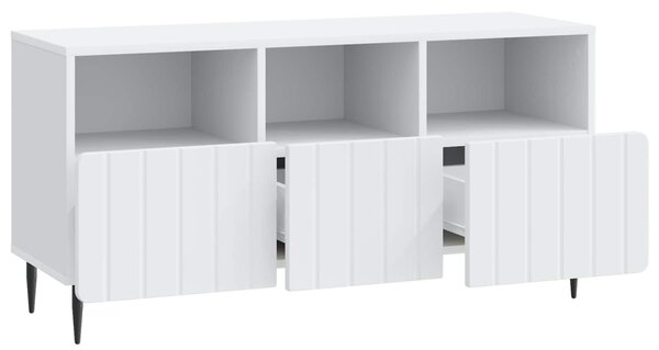 TV szekrény fiókkal Fehér 102 x 34,5 x 50 cm Szerelt Fa