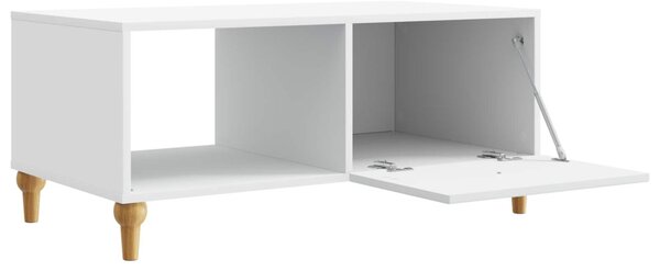 Dohányzóasztal Fehér 90 x 50 x 40 cm Szerelt Fa