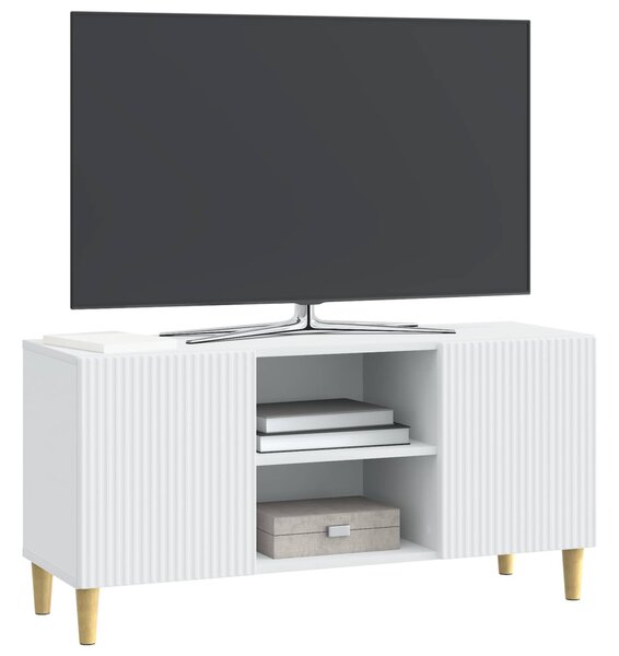 TV szekrény Fehér 102 x 34,5 x 50 cm Szerelt Fa