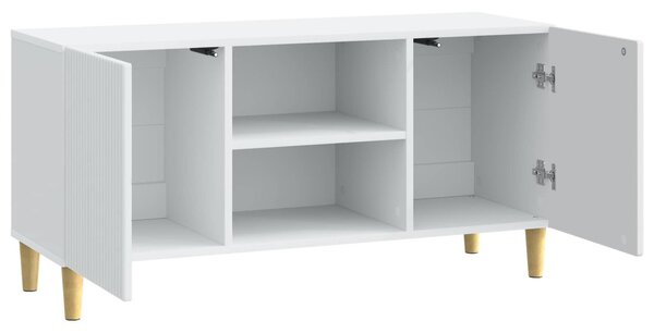 TV szekrény Fehér 102 x 34,5 x 50 cm Szerelt Fa