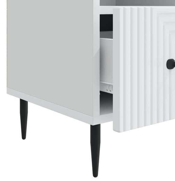 TV szekrény fiókkal Fehér 102 x 34,5 x 50 cm Szerelt Fa