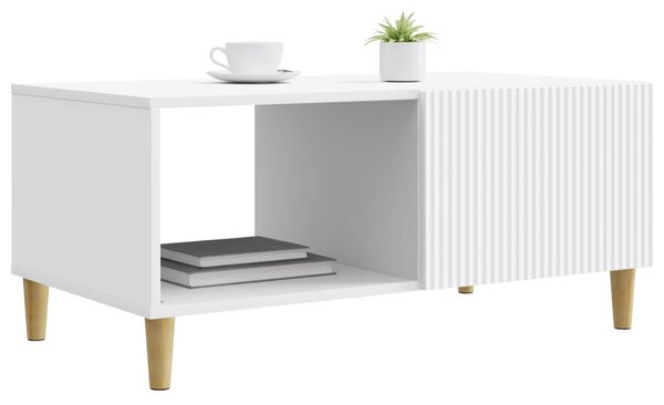 Dohányzóasztal Fehér 90 x 50 x 40 cm Szerelt Fa