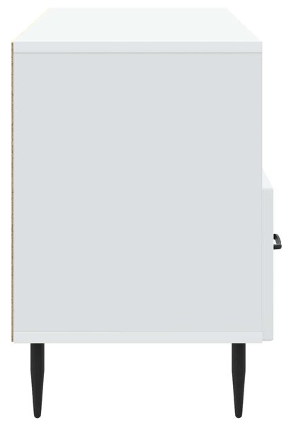 TV szekrény fiókkal Fehér 102 x 34,5 x 50 cm Szerelt Fa