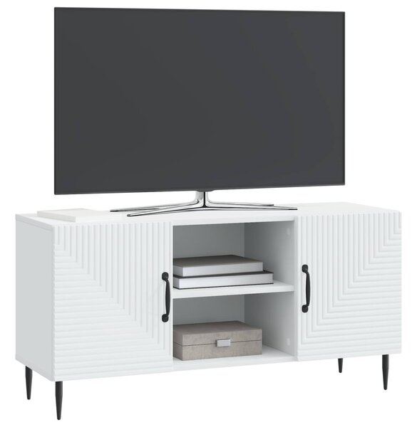 TV szekrény Fehér 102 x 34,5 x 50 cm Szerelt Fa