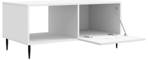 Dohányzóasztal Fehér 90 x 50 x 40 cm Szerelt Fa