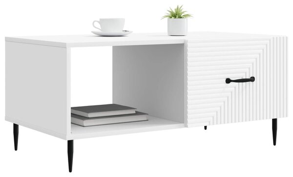 Dohányzóasztal Fehér 90 x 50 x 40 cm Szerelt Fa