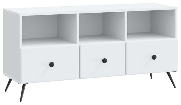 TV szekrény fiókkal Fehér 102 x 34,5 x 50 cm Szerelt Fa