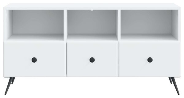 TV szekrény fiókkal Fehér 102 x 34,5 x 50 cm Szerelt Fa