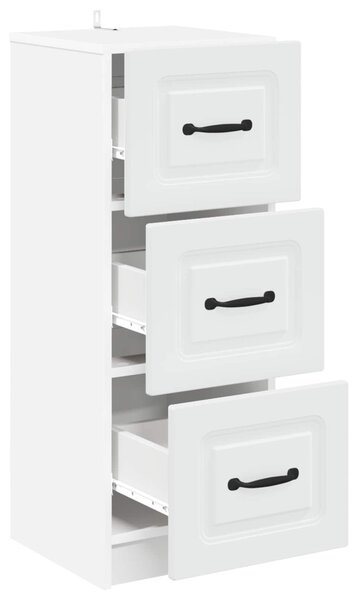 Fiókos szekrény Fehér 33 x 34,5 x 87 cm Szerelt Fa