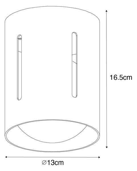 Design mennyezeti lámpa fehér - Yana