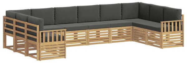 Kültéri kanapé szett 7 pcs Fehér és antracit