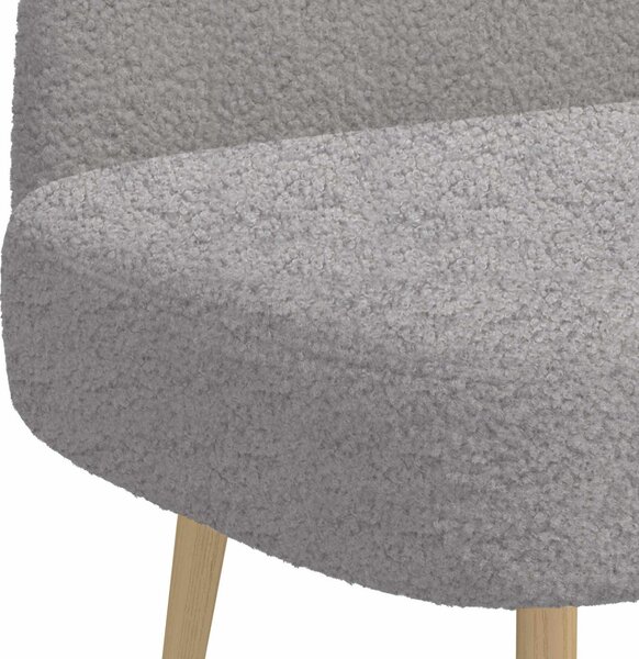 Kárpitozott pad háttámlával Világosszürke 110 x 60 x 76 cm