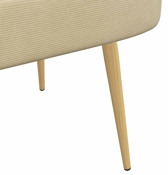 Kárpitozott pad háttámlával Világosszürke 110 x 60 x 76 cm