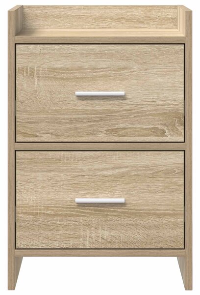 Éjjeliszekrények 2 pcs Sonoma Tölgy 40 x 30 x 60 cm Szerelt Fa